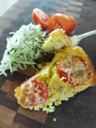 Zucchini Pie with Tomatoes
