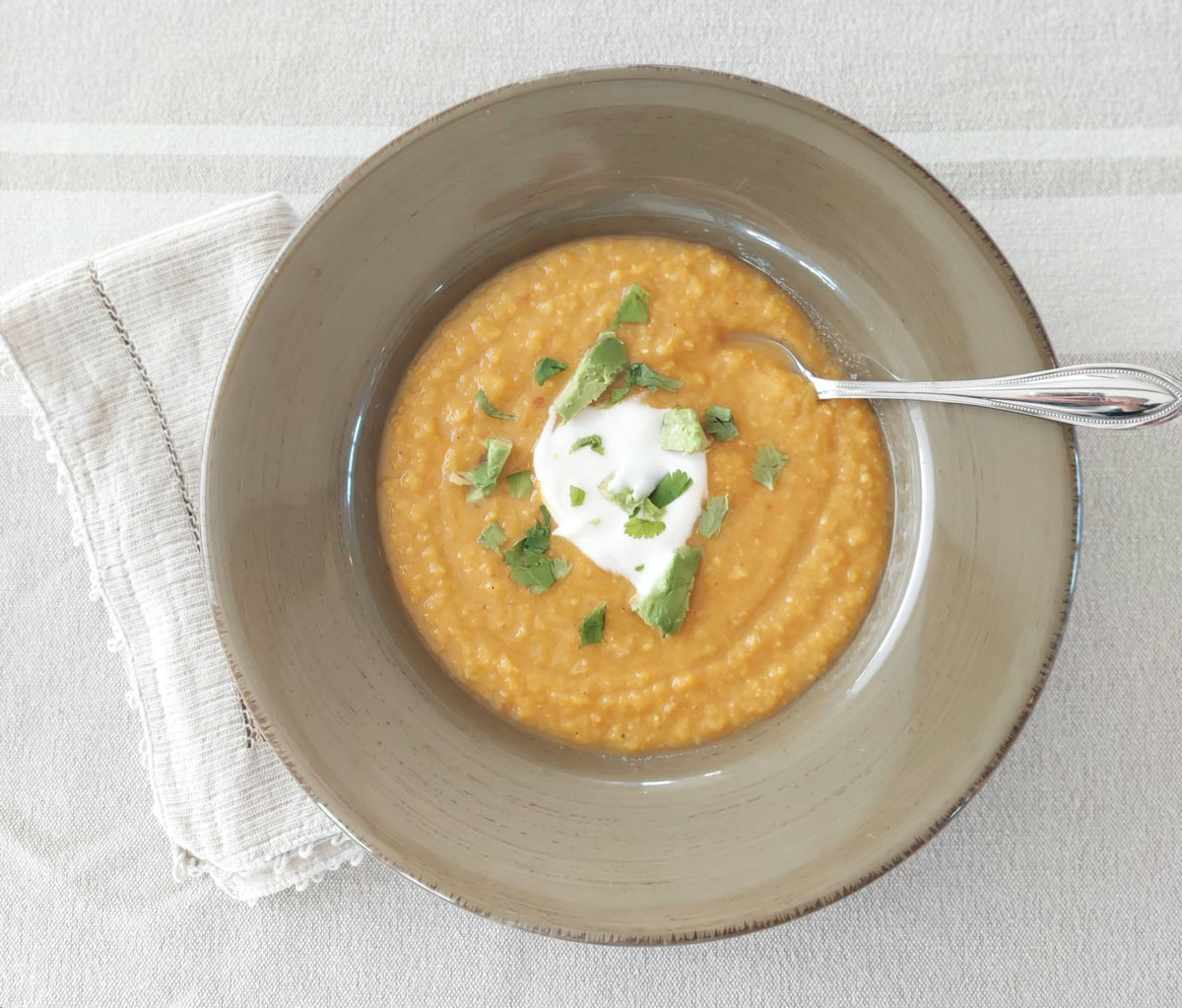 Sweet Potato, Corn and Chipotle Comfort Soup – Two Bees & A Bud