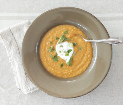 Sweet Potato, Corn and Chipotle Comfort Soup